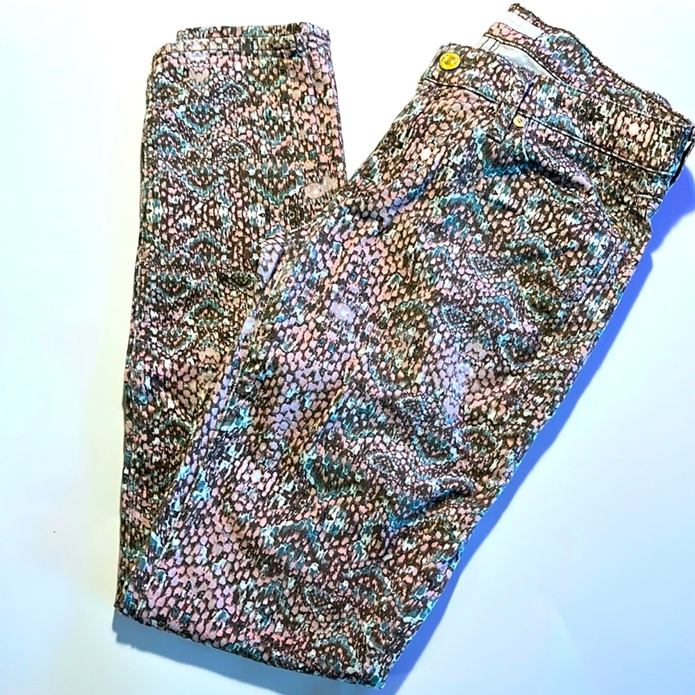 7 for all Mankind snake print skinny jean